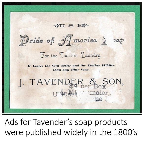 Tavender soap advert