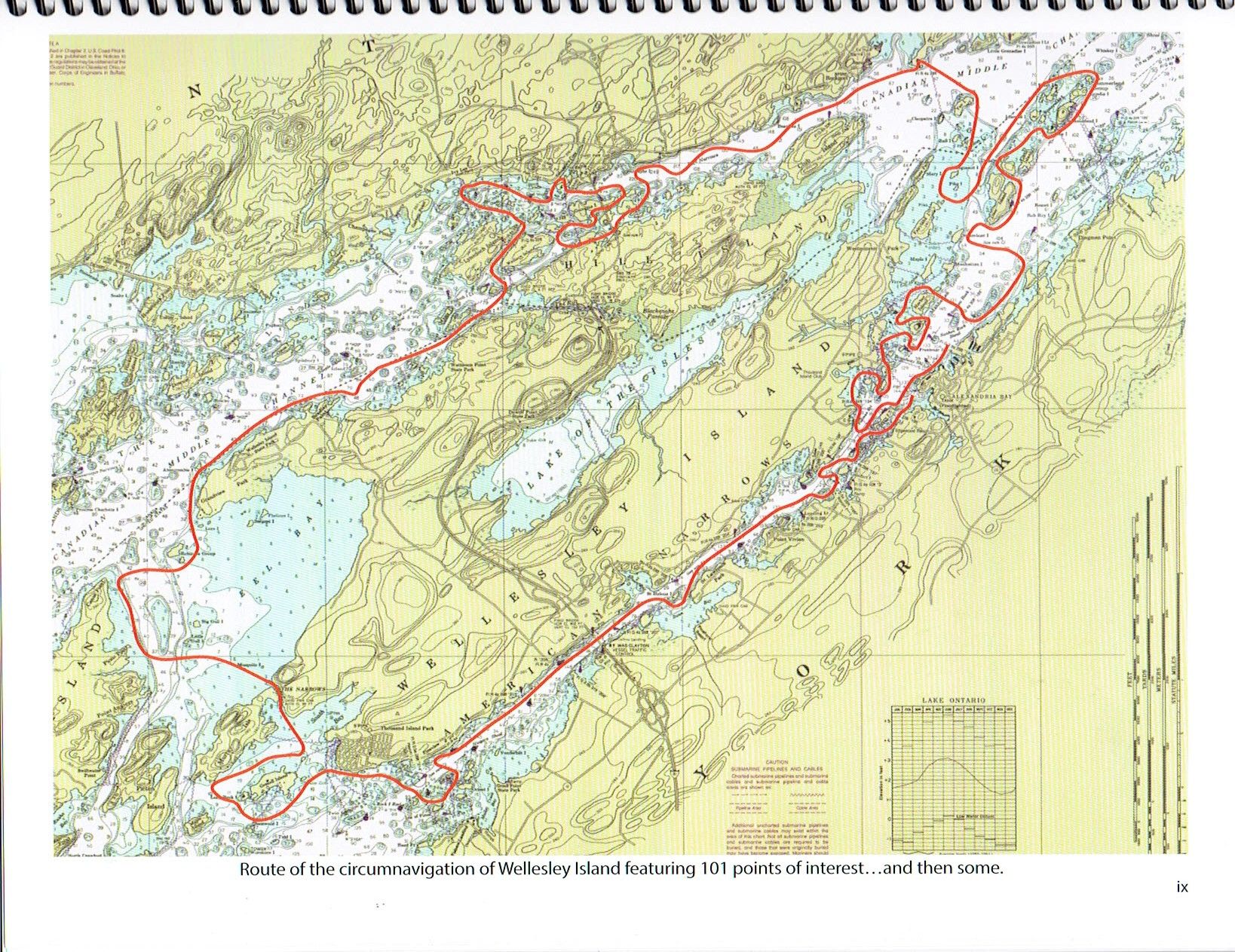 Thousand Islands Life The Thousand Islands 101 Points Of Interest   Map 0001 