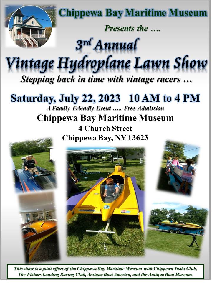 3rd Annual Vintage Hydroplane Lawn Show