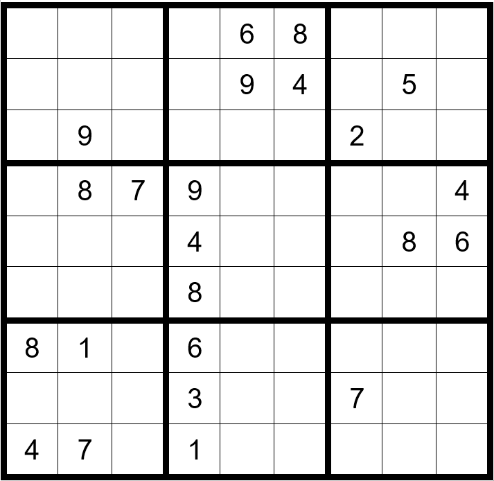 Sudoku Puzzles for November 2025
