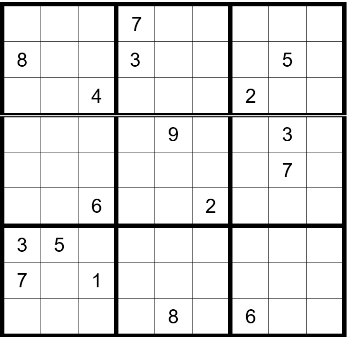 Sudoku Puzzles for November 2025